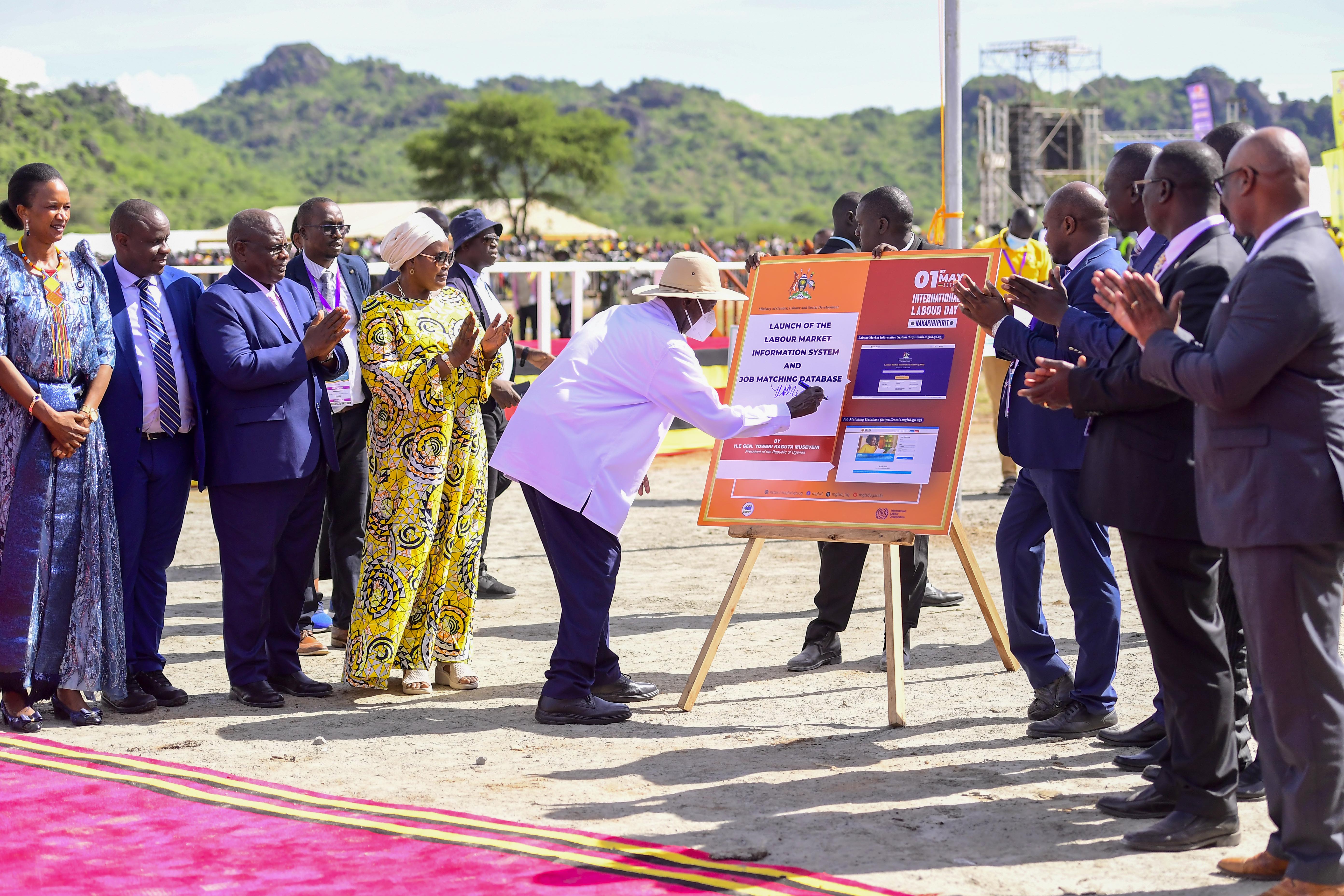 President Museveni signals possible Labour Reforms, urges job Creation through Wealth Generation-1st May, 2025