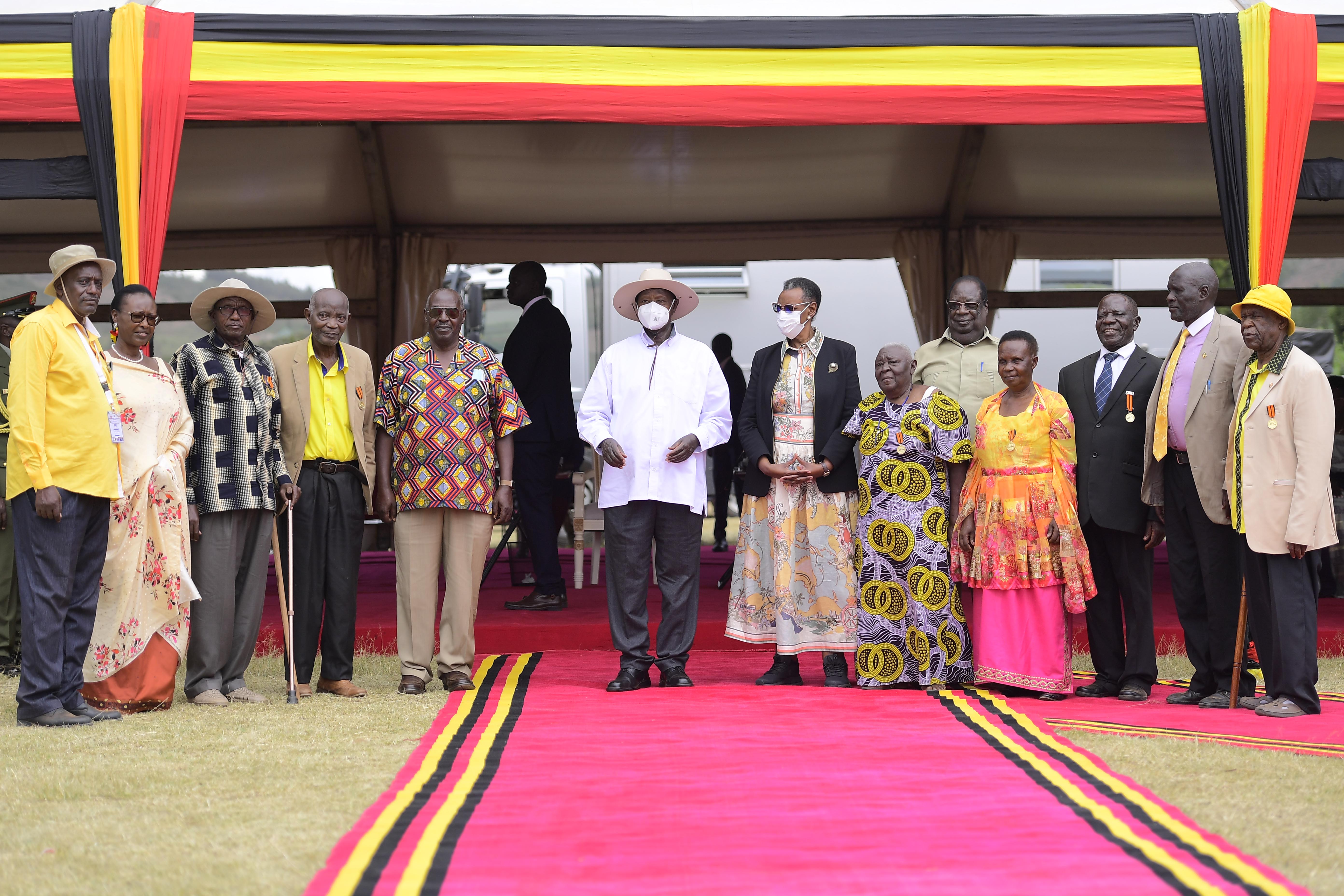 President Museveni honors war Veterans, commits to Stronger support and enhanced Rural Security.