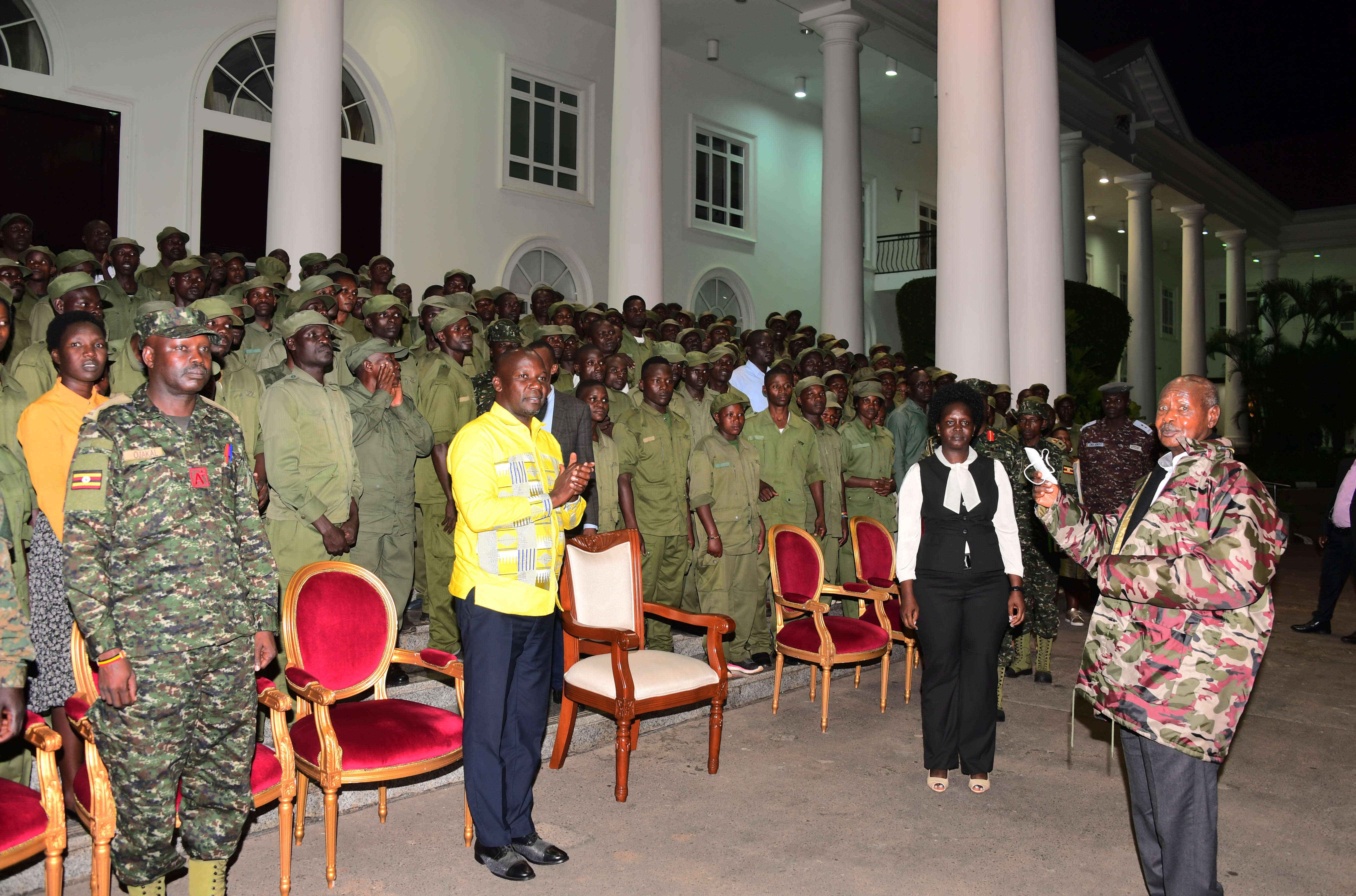 President Museveni welcomes former opposition Youth to NRM, commends them for the wise decision. 