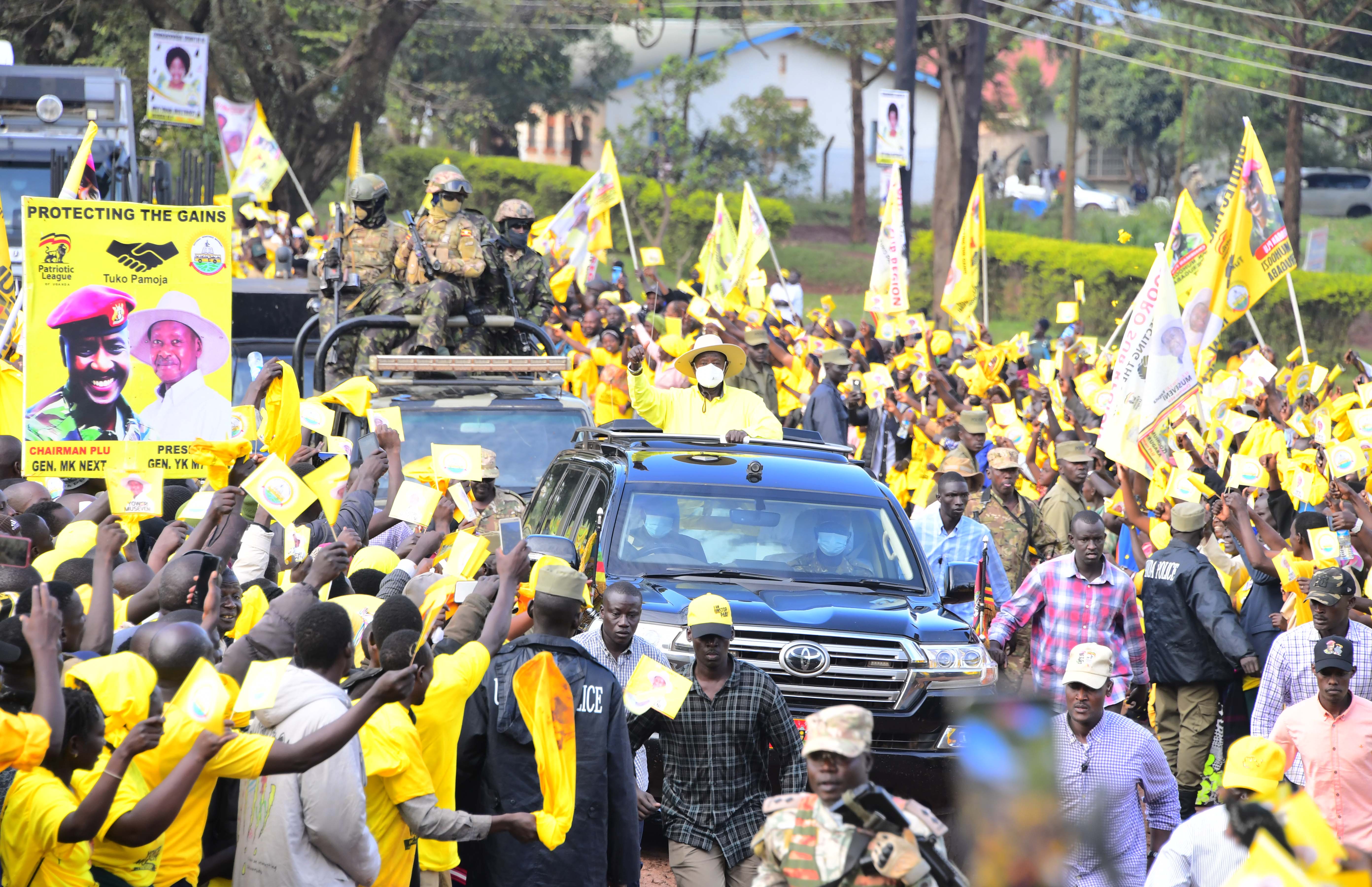 “SEND ME PEOPLE WHO UNDERSTAND MY GUIDANCE SO THAT WORK CAN MOVE FASTER,” PRESIDENT MUSEVENI TELLS MITYANA AS HE CONCLUDES GREATER MUBENDE CAMPAIGN TRAIL