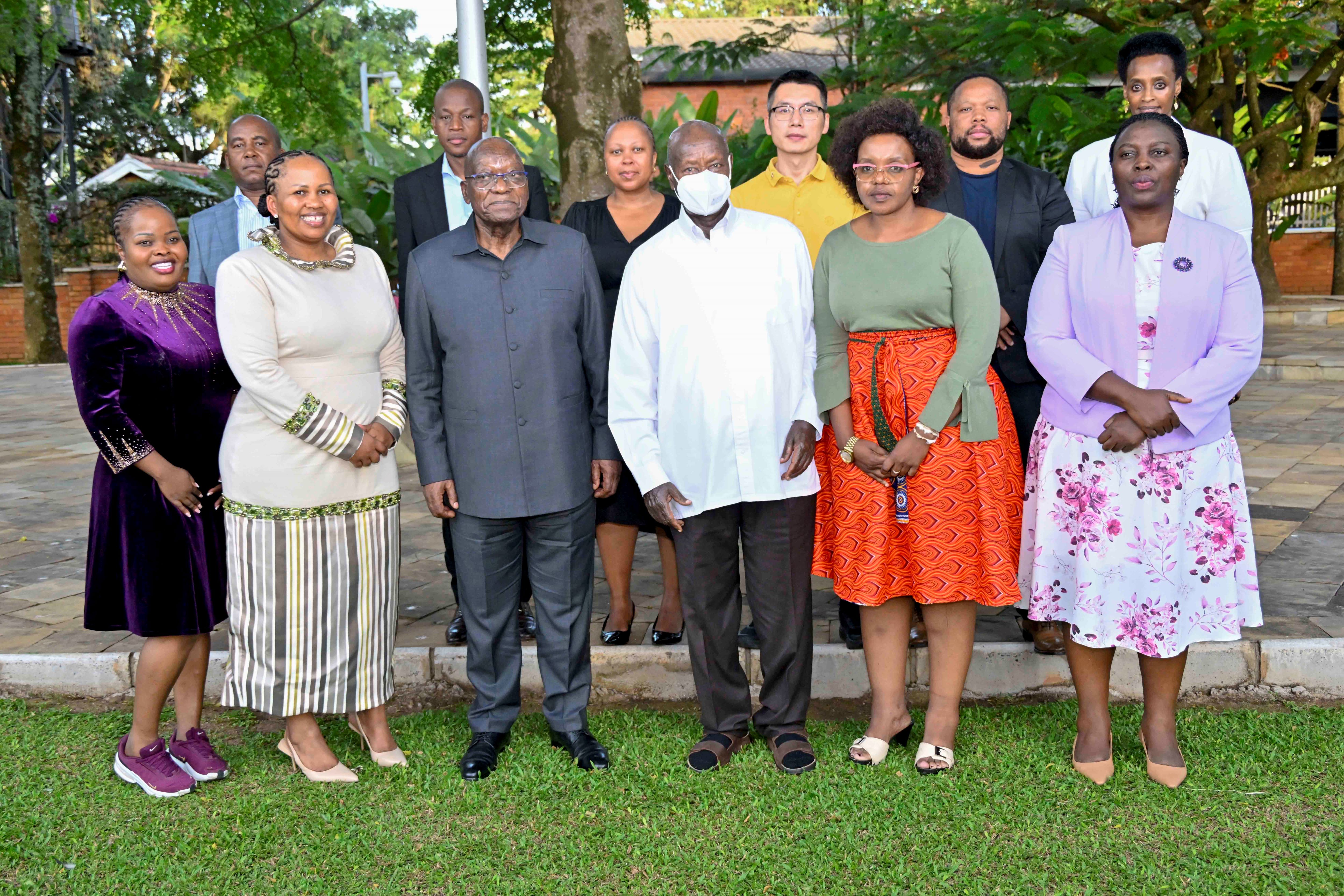 PRESIDENT MUSEVENI HOSTS FORMER SOUTH AFRICAN LEADER JACOB ZUMA