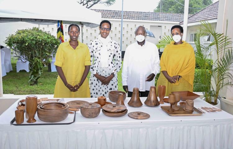 PRESIDENT MUSEVENI HAILS MATONGO WOOD WORKS FOR REVIVING AFRICAN HERITAGE 