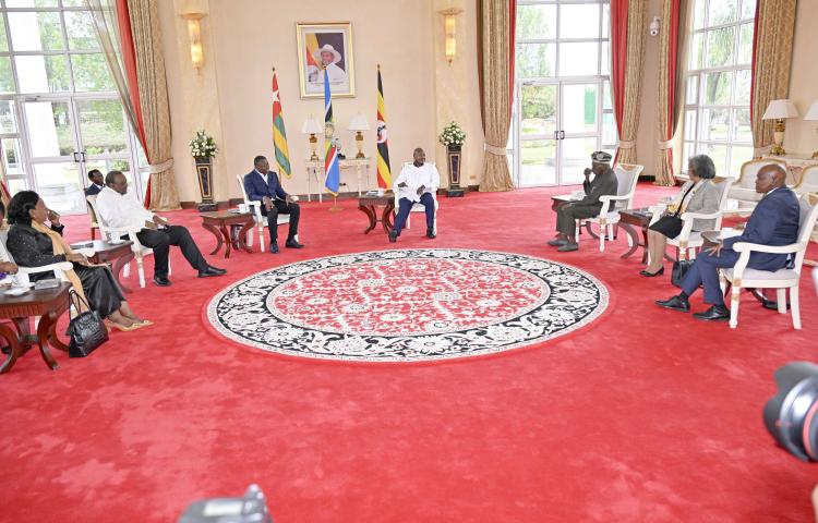 PRESIDENT MUSEVENI HOSTS AU–EAC–SADC PANEL OF FACILITATORS FOR DRC PEACE TALKS