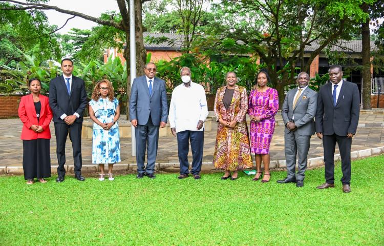 PRESIDENT MUSEVENI MEETS FORMER ETHIOPIAN PRIME MINISTER HAILEMARIAM DESALEGN 