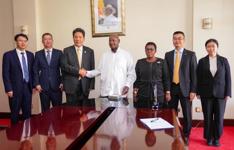 PRESIDENT MUSEVENI LAUDS CHINA’S STRONG PARTNERSHIP WITH UGANDA DURING MEETING WITH H.E  XI JINPING’S SPECIAL ENVOY