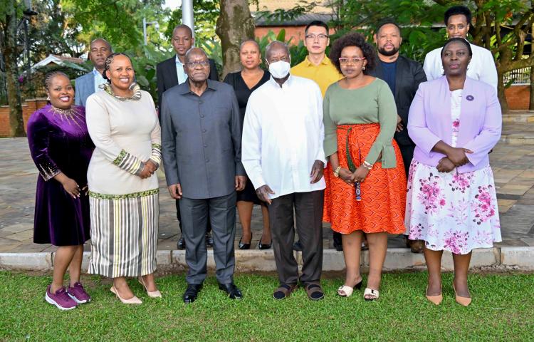 PRESIDENT MUSEVENI HOSTS FORMER SOUTH AFRICAN LEADER JACOB ZUMA